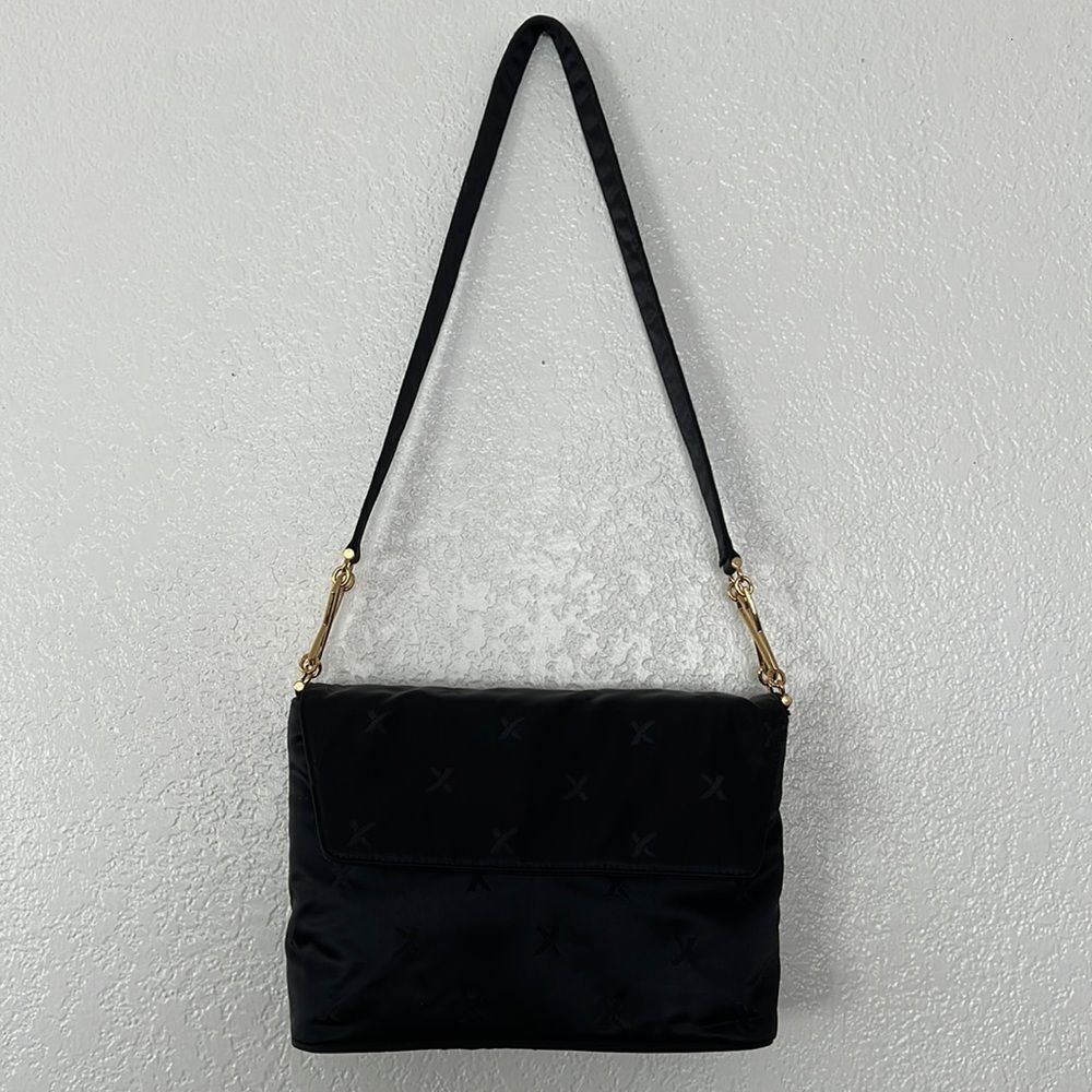 Vintage New By Paloma Picasso black nylon monogram - Picture 2 of 12